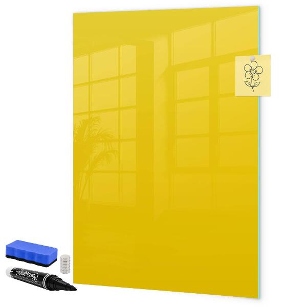 A colorful board for notes and photos