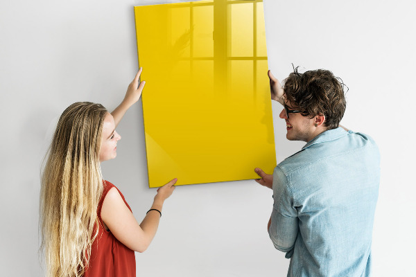 Dry erase board magnetic A colorful board for notes and photos
