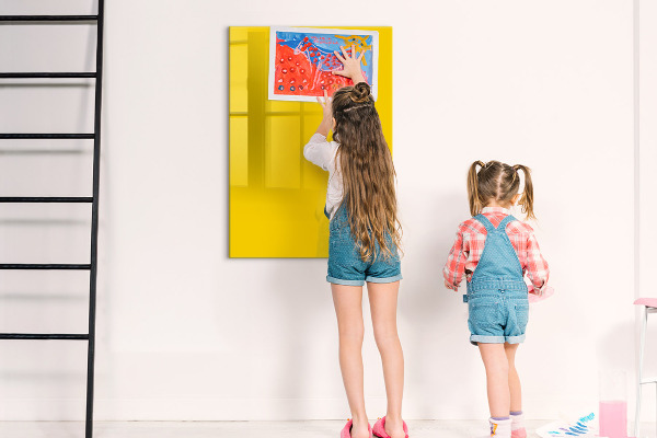 Dry erase board magnetic A colorful board for notes and photos