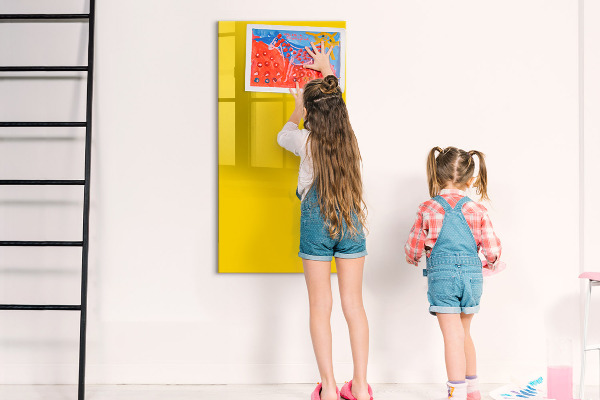 Dry erase board magnetic A colorful board for notes and photos