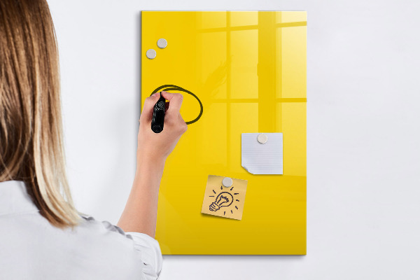 Dry erase board magnetic A colorful board for notes and photos