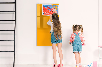 Magnetic dry erase board A colorful board for notes and photos