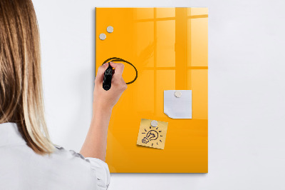 Magnetic dry erase board A colorful board for notes and photos