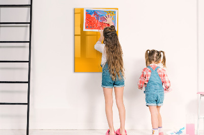 Magnetic dry erase board A colorful board for notes and photos