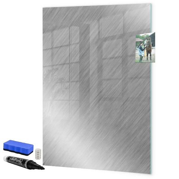 Magnetic dry erase board Metal photo board