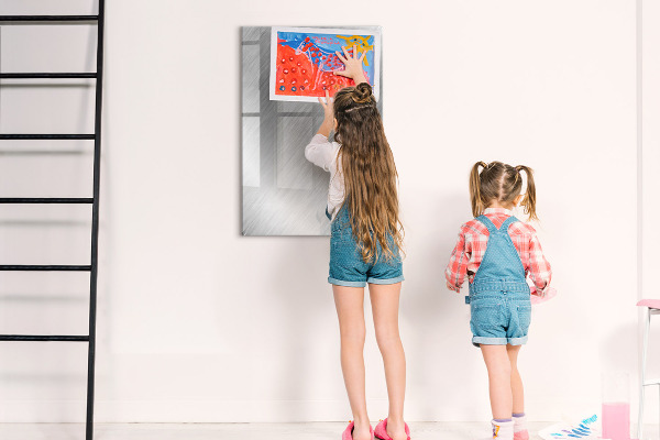 Magnetic dry erase board Metal photo board
