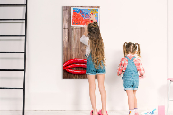 Magnetic dry erase board Paper memories and hot peppers