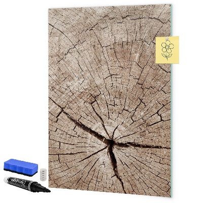 Magnetic dry erase board A natural background for photos and notes