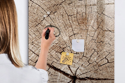 Magnetic dry erase board A natural background for photos and notes