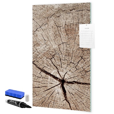 Magnetic dry erase board A natural background for photos and notes
