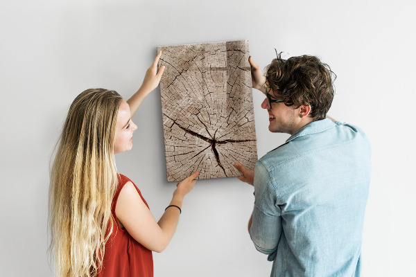 Magnetic dry erase board A natural background for photos and notes