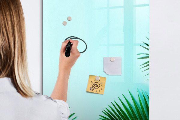 Dry erase board magnetic Creative board for photos and notes