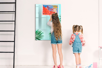 Dry erase board magnetic Creative board for photos and notes