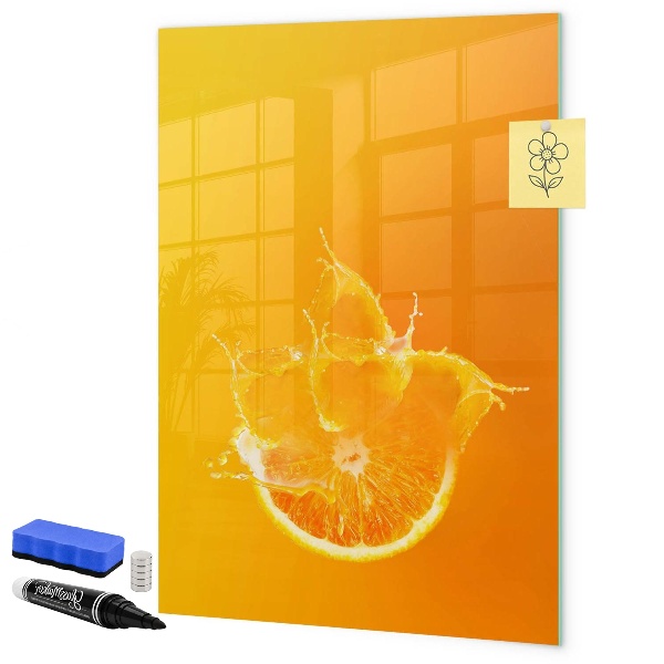 Dry erase board magnetic A colorful board for photos and notes