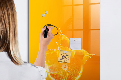 Dry erase board magnetic A colorful board for photos and notes