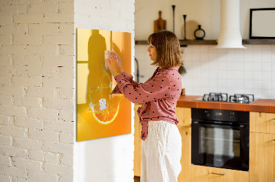 Dry erase board magnetic A colorful board for photos and notes