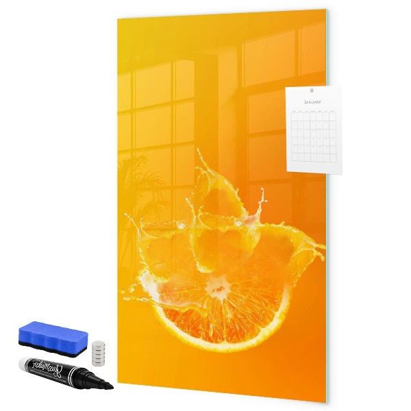 Dry erase board magnetic A colorful board for photos and notes