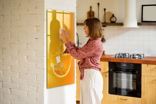 Dry erase board magnetic A colorful board for photos and notes