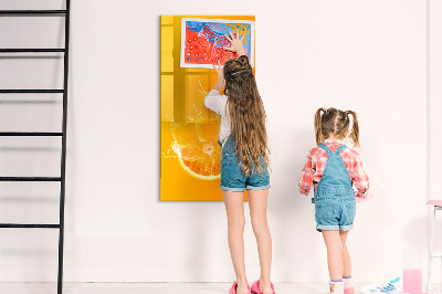 Dry erase board magnetic A colorful board for photos and notes