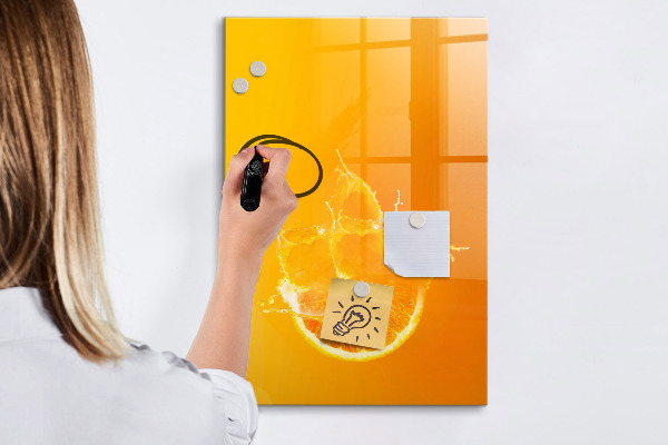 Dry erase board magnetic A colorful board for photos and notes