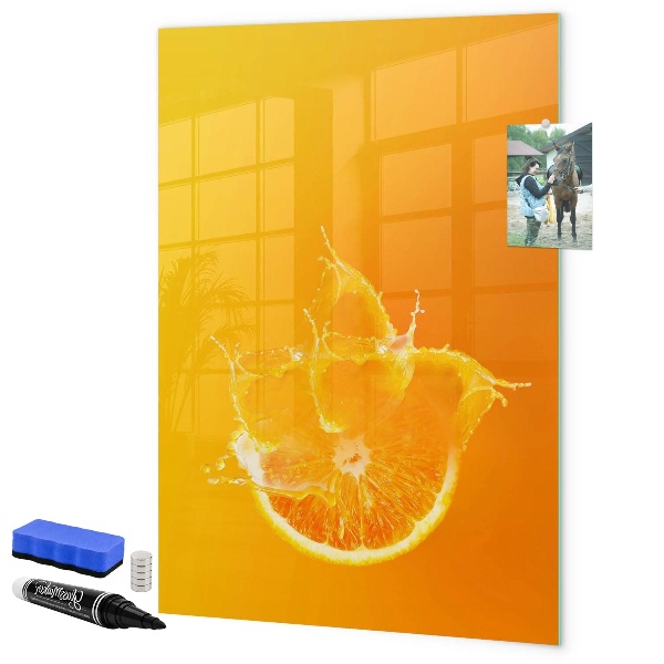 Dry erase board magnetic A colorful board for photos and notes