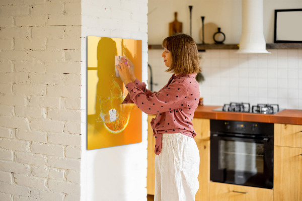 Dry erase board magnetic A colorful board for photos and notes