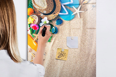 Magnetic dry erase board A creative board for holiday memories