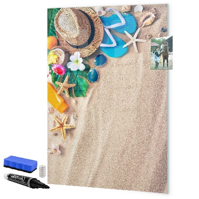 Magnetic dry erase board A creative board for holiday memories