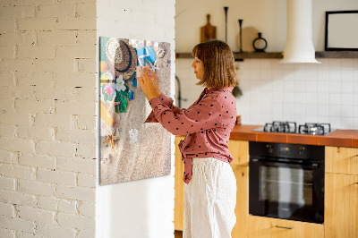 Magnetic dry erase board A creative board for holiday memories