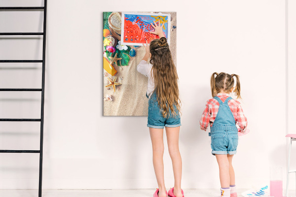 Magnetic dry erase board A creative board for holiday memories