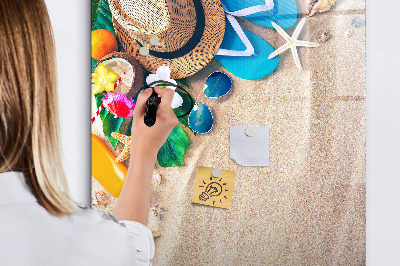 Magnetic dry erase board A creative board for holiday memories