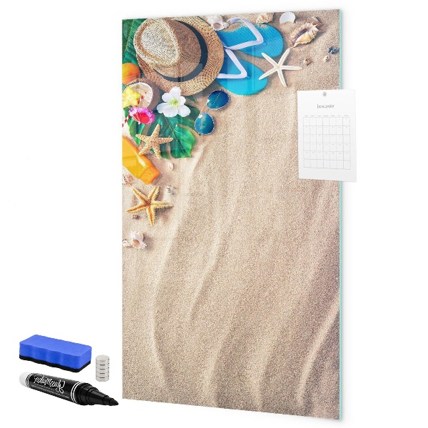 Magnetic dry erase board A creative board for holiday memories