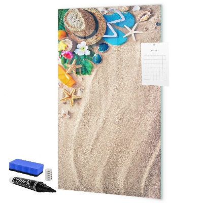 Magnetic dry erase board A creative board for holiday memories