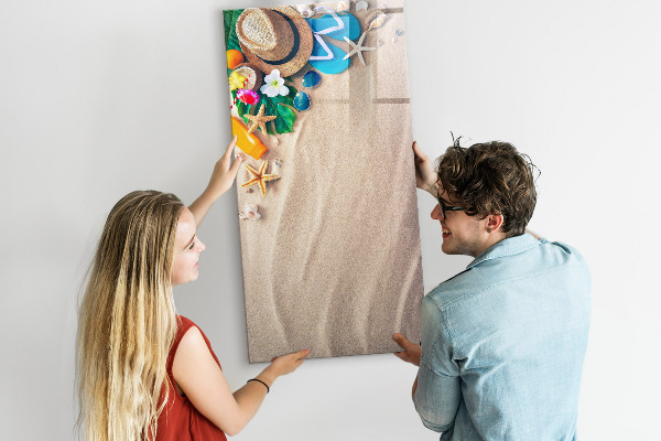 Magnetic dry erase board A creative board for holiday memories