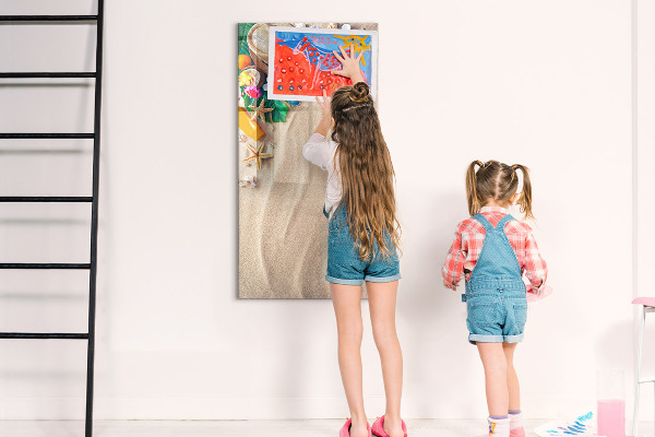 Magnetic dry erase board A creative board for holiday memories