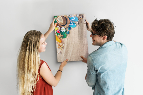 Magnetic dry erase board A creative board for holiday memories