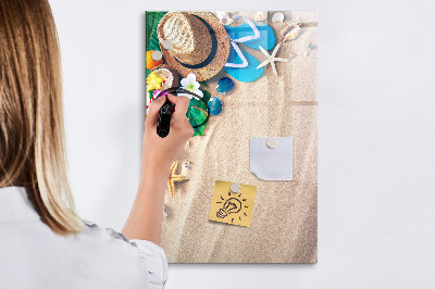 Magnetic dry erase board A creative board for holiday memories