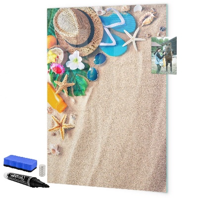 Magnetic dry erase board A creative board for holiday memories