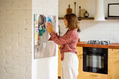 Magnetic dry erase board A creative board for holiday memories