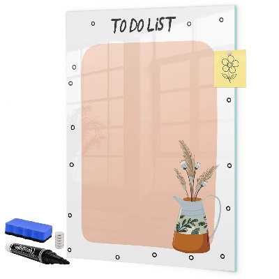 Magnetic dry erase board Planning and note-taking board
