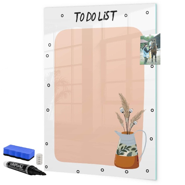 Magnetic dry erase board Planning and note-taking board
