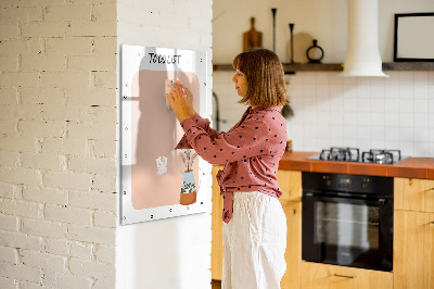 Magnetic dry erase board Planning and note-taking board