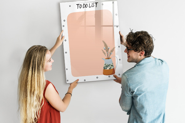 Magnetic dry erase board Planning and note-taking board
