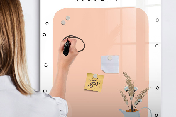 Magnetic dry erase board Planning and note-taking board