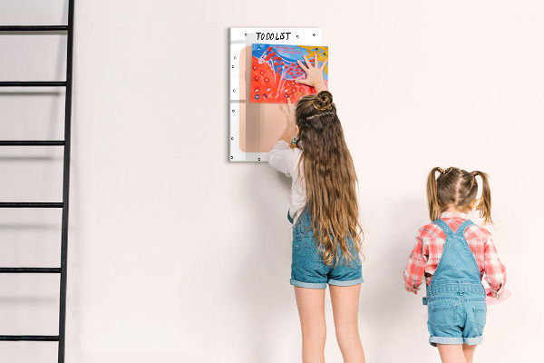 Magnetic dry erase board Planning and note-taking board