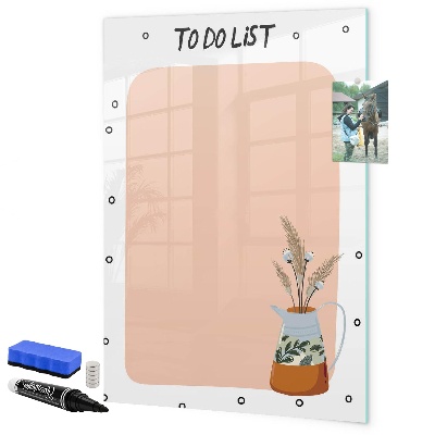 Magnetic dry erase board Planning and note-taking board