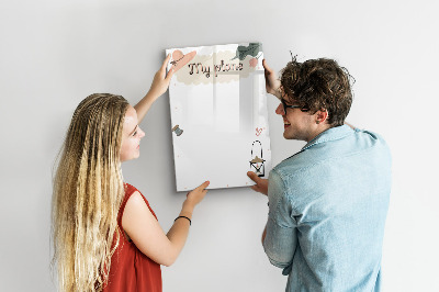 Dry erase board magnetic Planning with joy and creativity