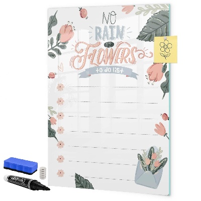 Magnetic dry erase board Flowers and memories in one place