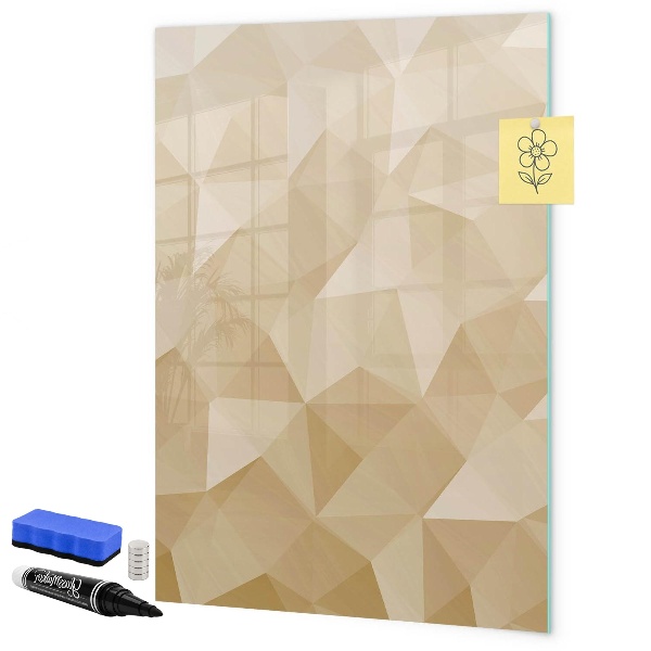 Magnetic dry erase board Modern board for notes and photos