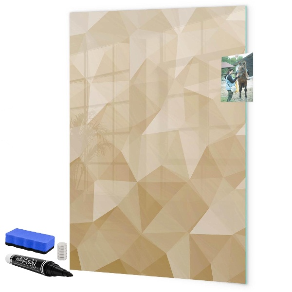 Magnetic dry erase board Modern board for notes and photos